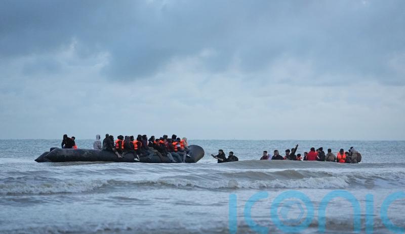 Migrants boarded small boat to UK, leaving others behind with deflated dinghy