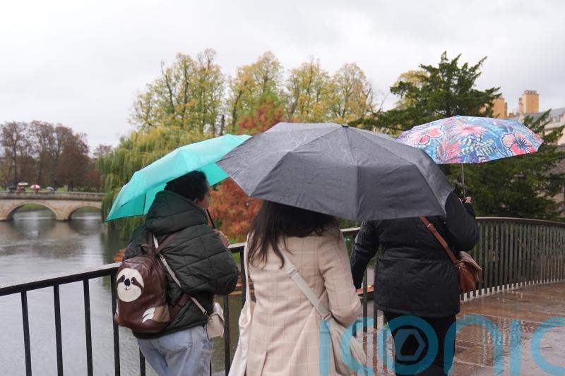 Storm Benjamin moves away from UK but wind and downpours set to continue