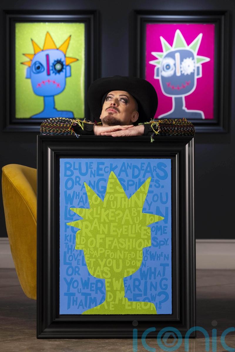 Boy George on ‘taking ownership’ of criticism by putting it in his artwork