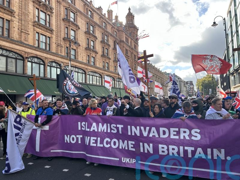 Four counter-protesters arrested during Ukip march in central London