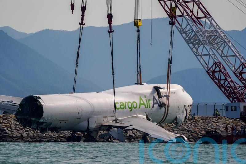 Main wreckage recovered from sea after cargo plane crash