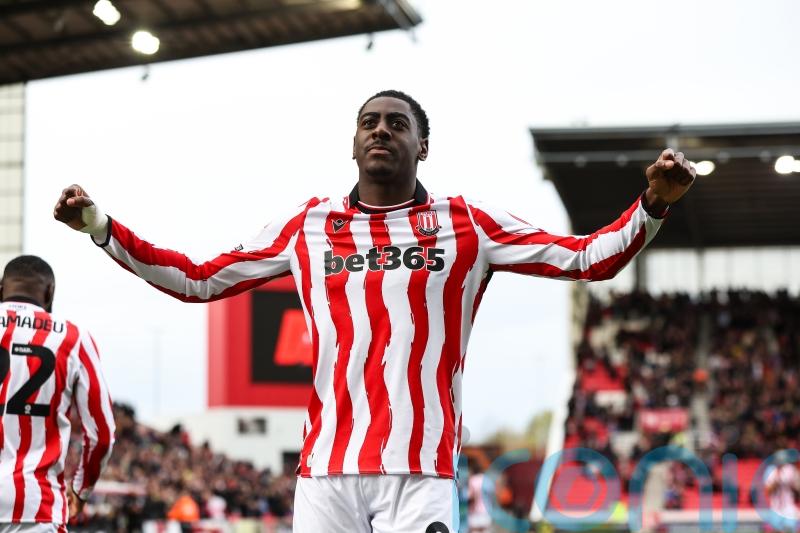 Divin Mubama hat-trick leads Stoke to rout of Bristol City