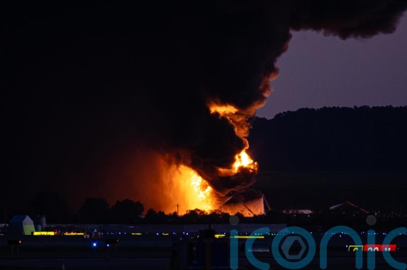 Massive fireball erupts as UPS plane crashes at airport, leaving seven dead