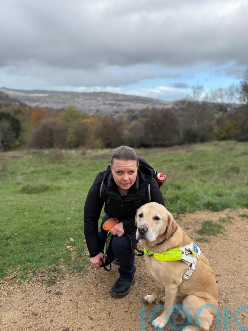 Blind veteran to lay wreath at Cenotaph supported by guide dog