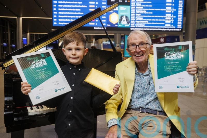 Talented pair on right track for victory in railway station piano competition