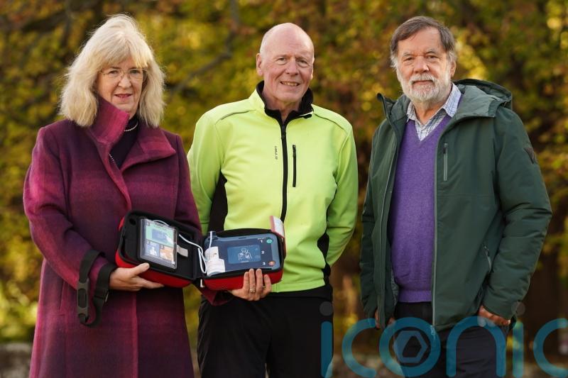 Cyclist reunited with passers-by who helped save his life after heart attack