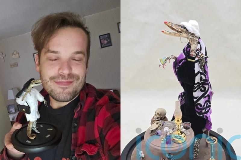 Lizard taxidermist turns hobby into full-time career as alternative for reptiles he uses is ‘mass cremation or the bin’
