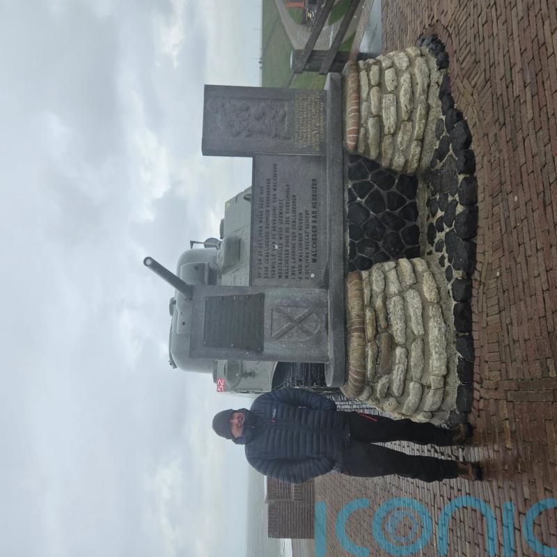 Army reservist visits Dutch battlefield where grandfather fought Nazis