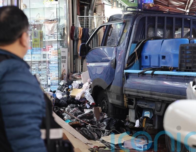 Two killed after truck ploughs into South Korea market