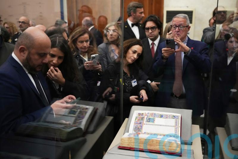 Bible which is ‘Mona Lisa’ of manuscripts goes on display in Rome