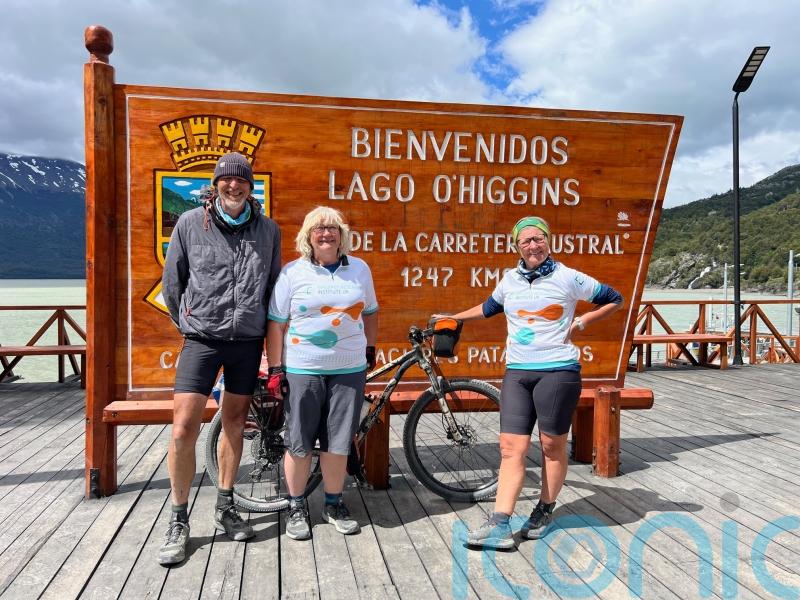 Trio complete ‘missing link’ of 17,000-mile cycling challenge 40 years later