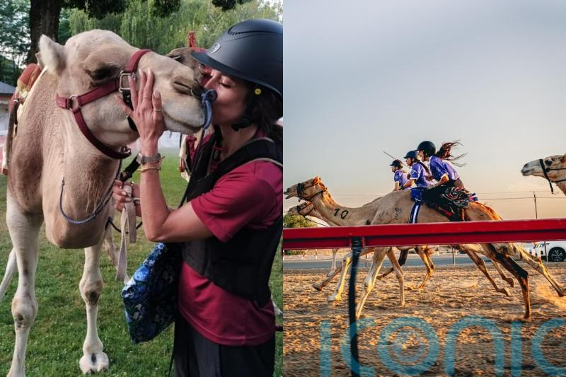 Woman who became a pro camel rider at 40 and hopes it becomes an Olympic sport says it ‘isn’t for the faint-hearted’