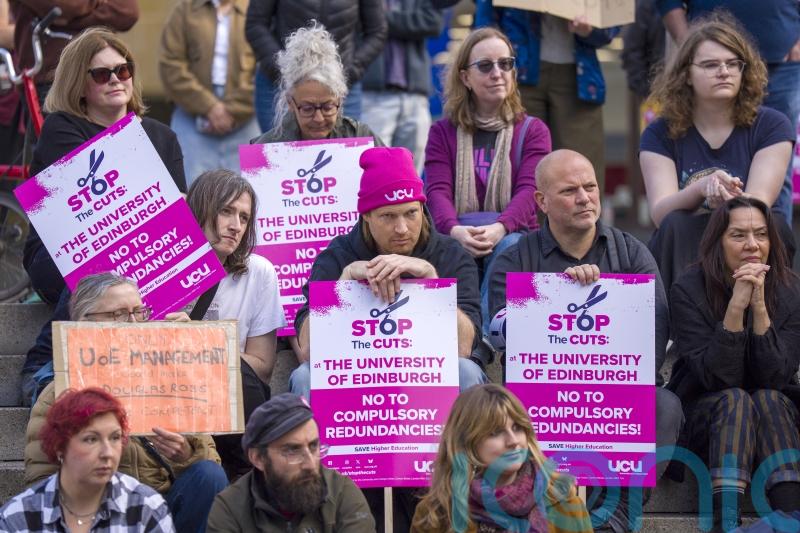 Edinburgh University lecturers walk out again in dispute over savings plan