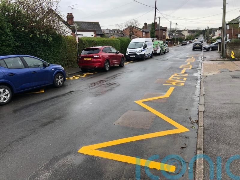 Reform council repaints road markings outside school which closed in 2016