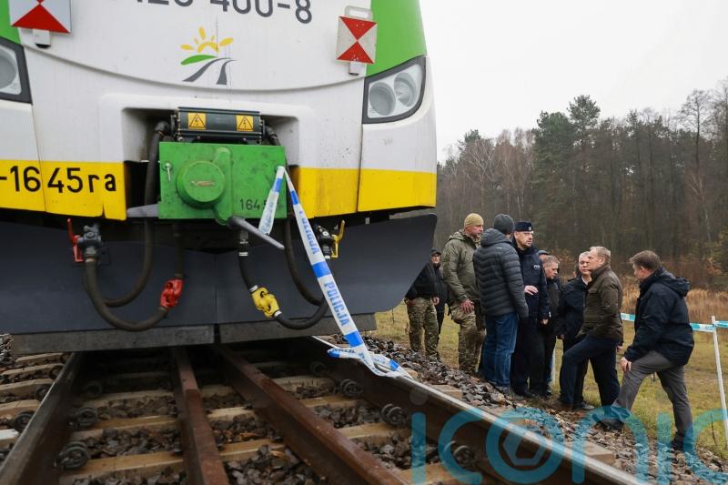 Blast on section of rail line used for deliveries to Ukraine ‘act of sabotage’