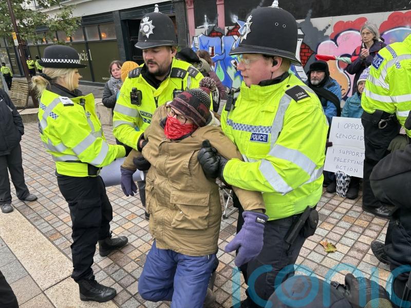 Activists arrested as protests against Palestine Action ban are held across UK