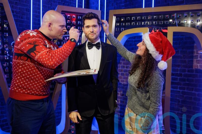 Michael Buble wax figure ushers in festive period at Madame Tussauds London