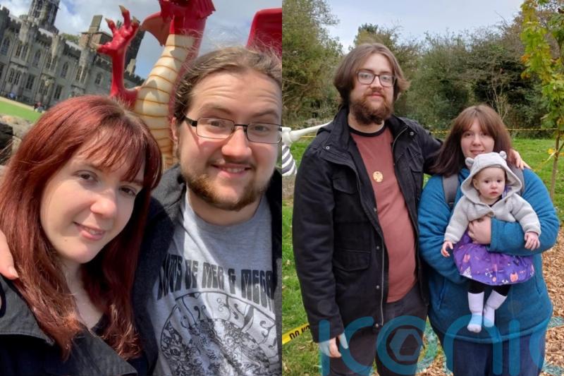 Couple who met in video game and married virtually defy 3,700-mile distance to settle in Wales and welcome first child