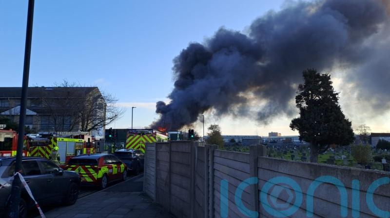 Firefighters battling large blaze at west London warehouse