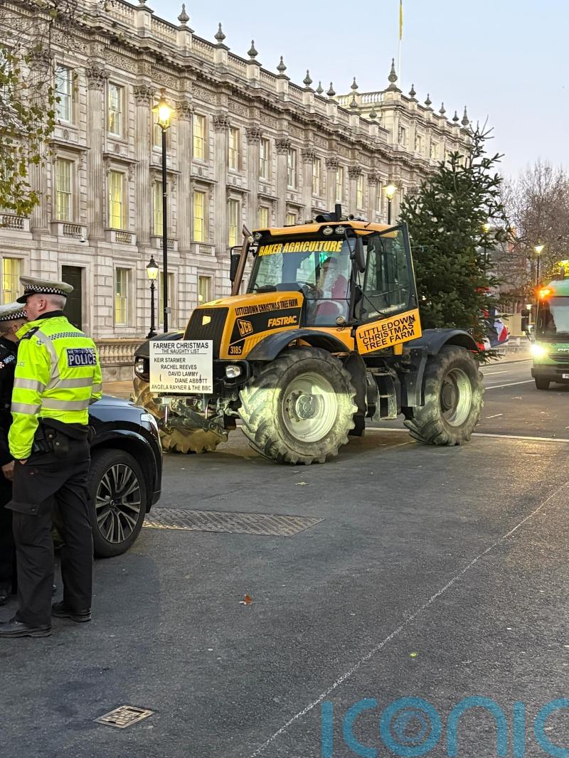 Farmers bring tractors to Budget day protest despite Met police ban