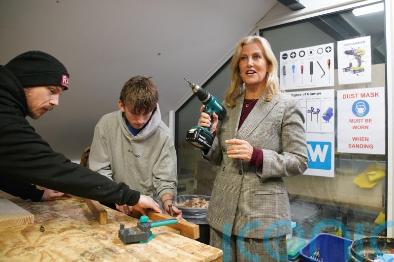 It’s not a drill: Sophie takes charge on visit to Oxford workshop