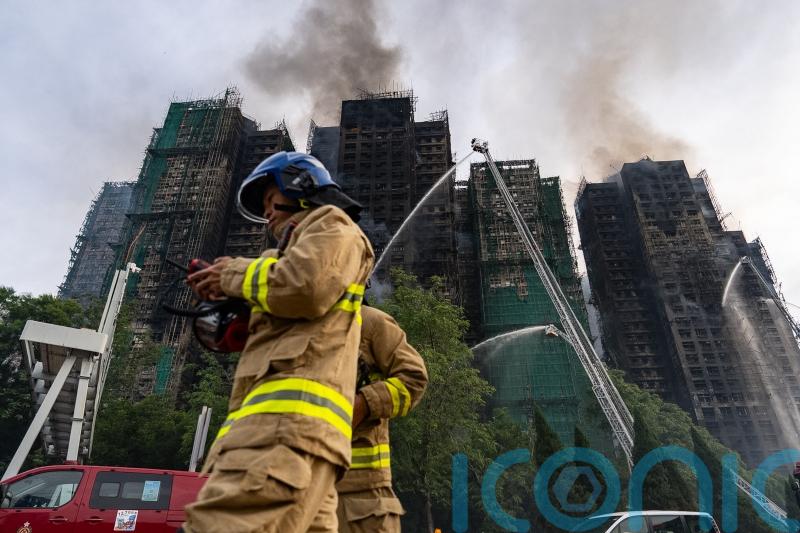 Firefighters continue to tackle deadly Hong Kong tower blaze