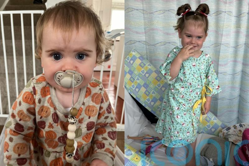 Toddler who lost her eye to rare cancer when she was one year old faces &lsquo;really big medical journey&rsquo; back to health