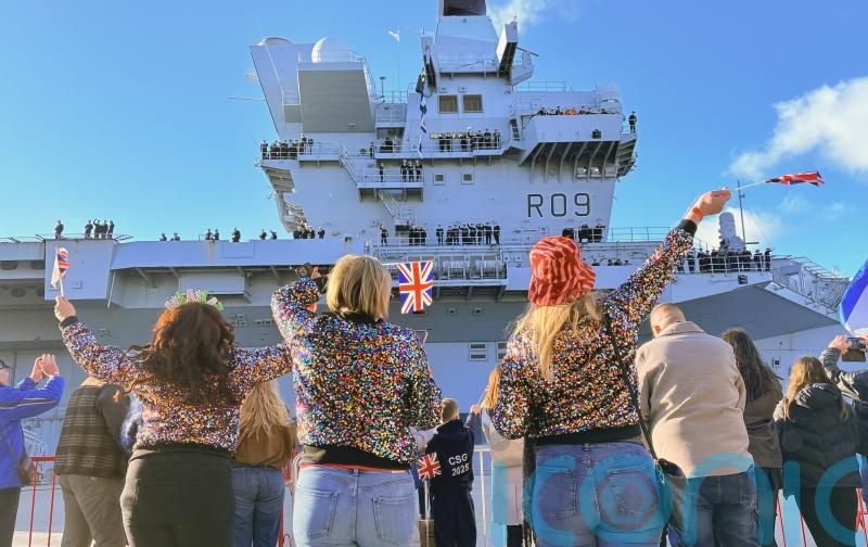 Service families reunited for festive season as ships return to home bases