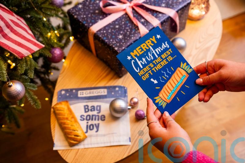 Greggs launches Christmas cards complete with gift of sausage roll