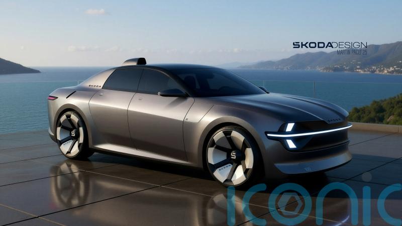 Skoda pays tribute to old 100 saloon with modern-day electric Concept