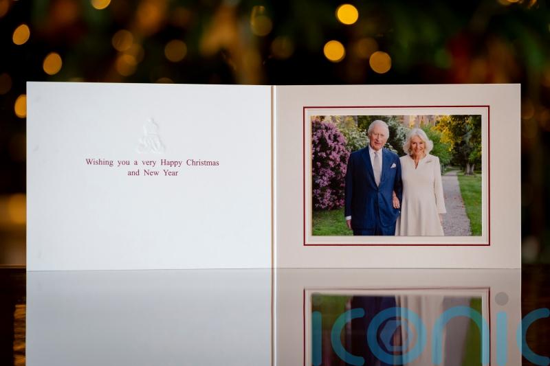 King and Queen’s Christmas card features 20th wedding anniversary portrait