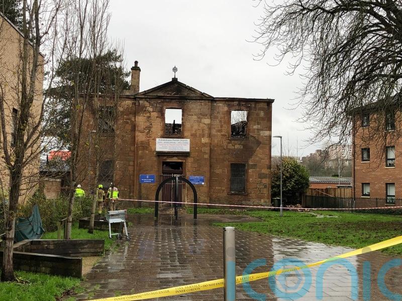 Glasgow church badly damaged after fire tears through building