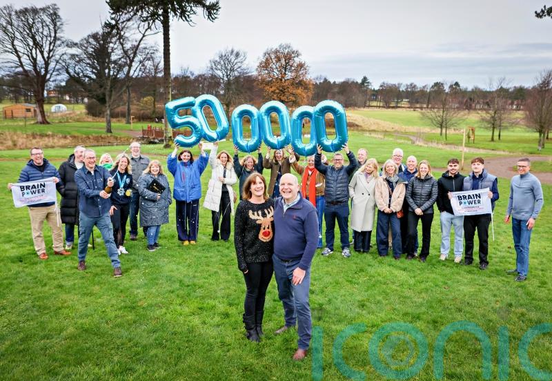 BBC Scotland’s Glenn Campbell celebrates brain tumour fundraising milestone