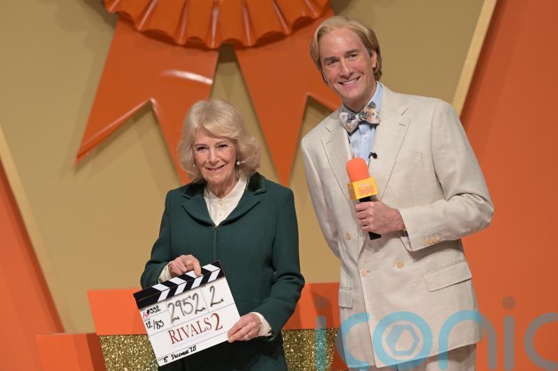 ‘We all miss her so much’: Queen’s tribute to Jilly Cooper on Rivals set