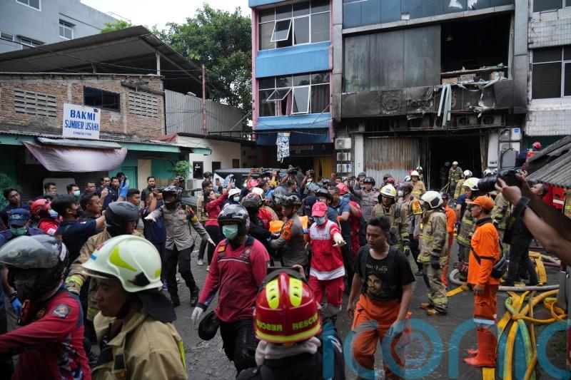 Office building fire in Indonesian capital leaves 22 dead