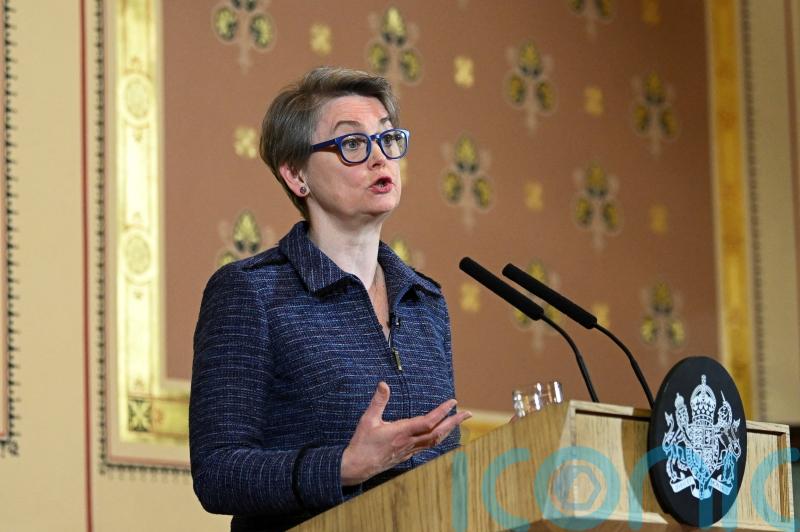 Yvette Cooper counters Trump criticism of Khan and praises Europe’s ‘strength’