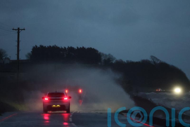 Lorries overturn in high winds as Storm Bram travel disruption continues