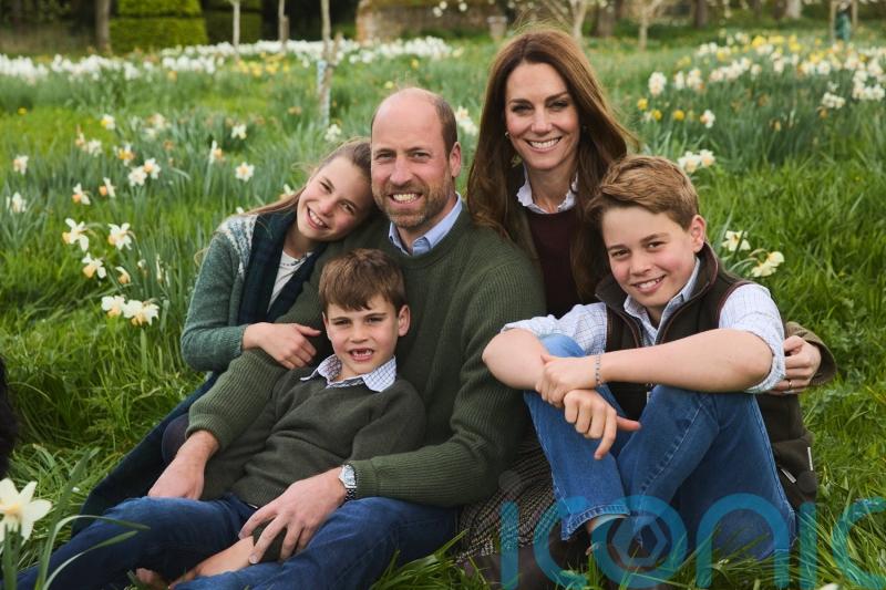 William and Kate pictured in new family portrait for royal Christmas card