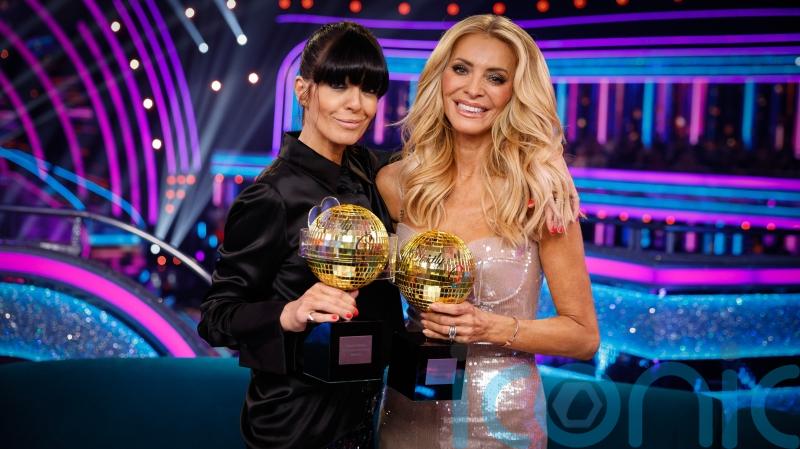 Tess Daly and Claudia Winkleman in tearful sign-off from Strictly Come Dancing
