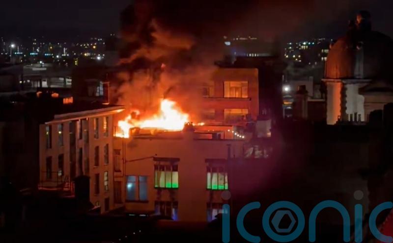 Rooftop hotel blaze extinguished by firefighters