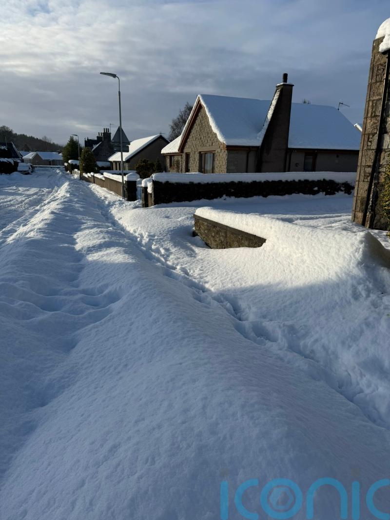 Snow-hit Aberdeenshire village experiencing &lsquo;worst winter in 25 years&rsquo;