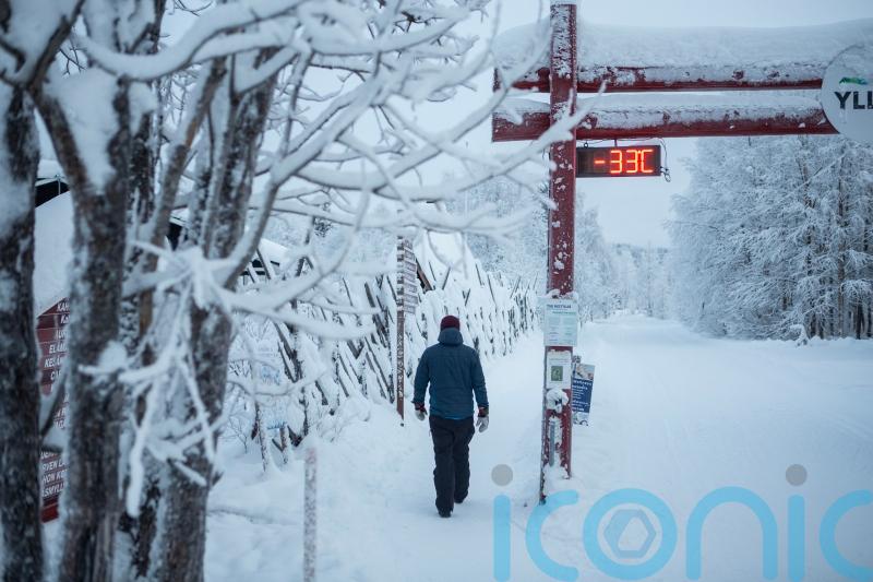 Thousands of tourists stranded in northern Finland as deep freeze halts flights