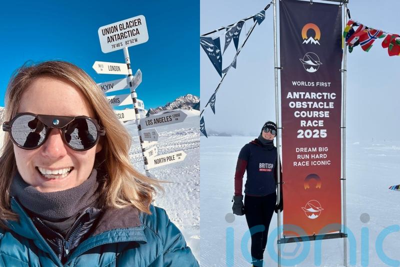 World record-holding obstacle racer completes world-first obstacle course in Antarctica in sub-zero white-out conditions
