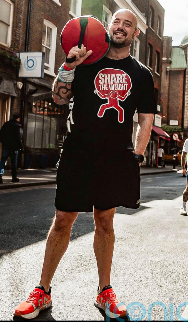 &lsquo;I ran London Marathon with a nearly 25kg &lsquo;bag of worries&rsquo; &ndash; now I help runners share the weight of their struggles&rsquo;