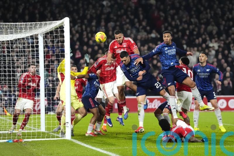 Arsenal miss chance to pull further clear at top as stubborn Forest claim point