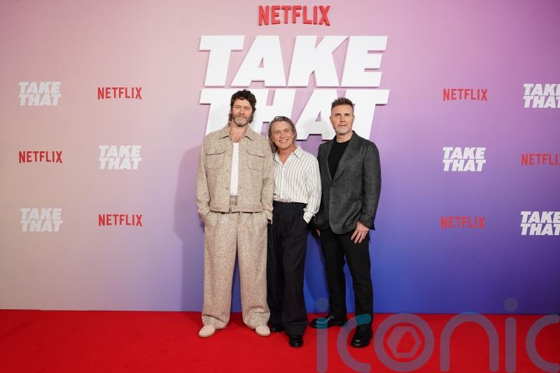 Take That surprise fans with performance at special London screening