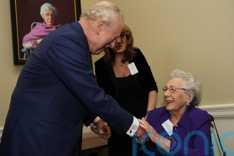King and Queen meet Holocaust survivors on memorial day