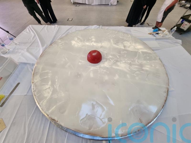 Sweet success! Bakers create largest-ever Empire biscuit to launch annual awards