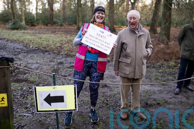 King surprises joggers at Sandringham parkrun for second year in a row