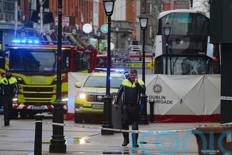 One dead and three injured in Dublin city centre bus crash